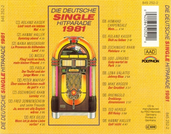 die deutsche single hitparade 1985 singles aus hamburg