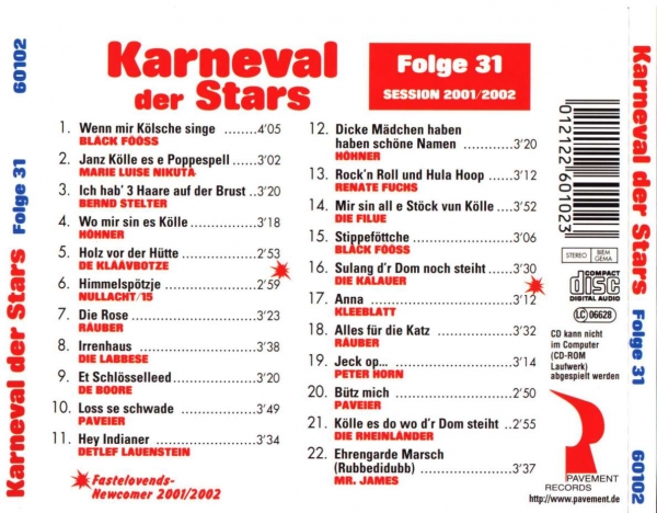 CD Karneval der Stars 53 in Bonn - Weststadt